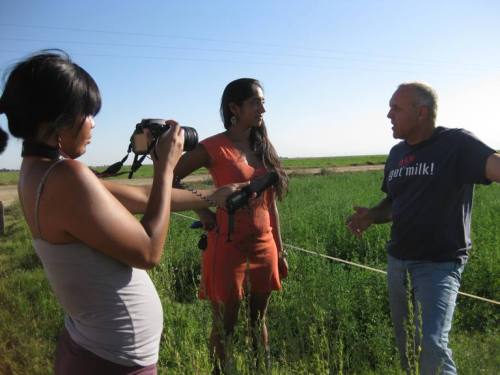 Food and Freedom Riders interview farmers accross the Central Valley.